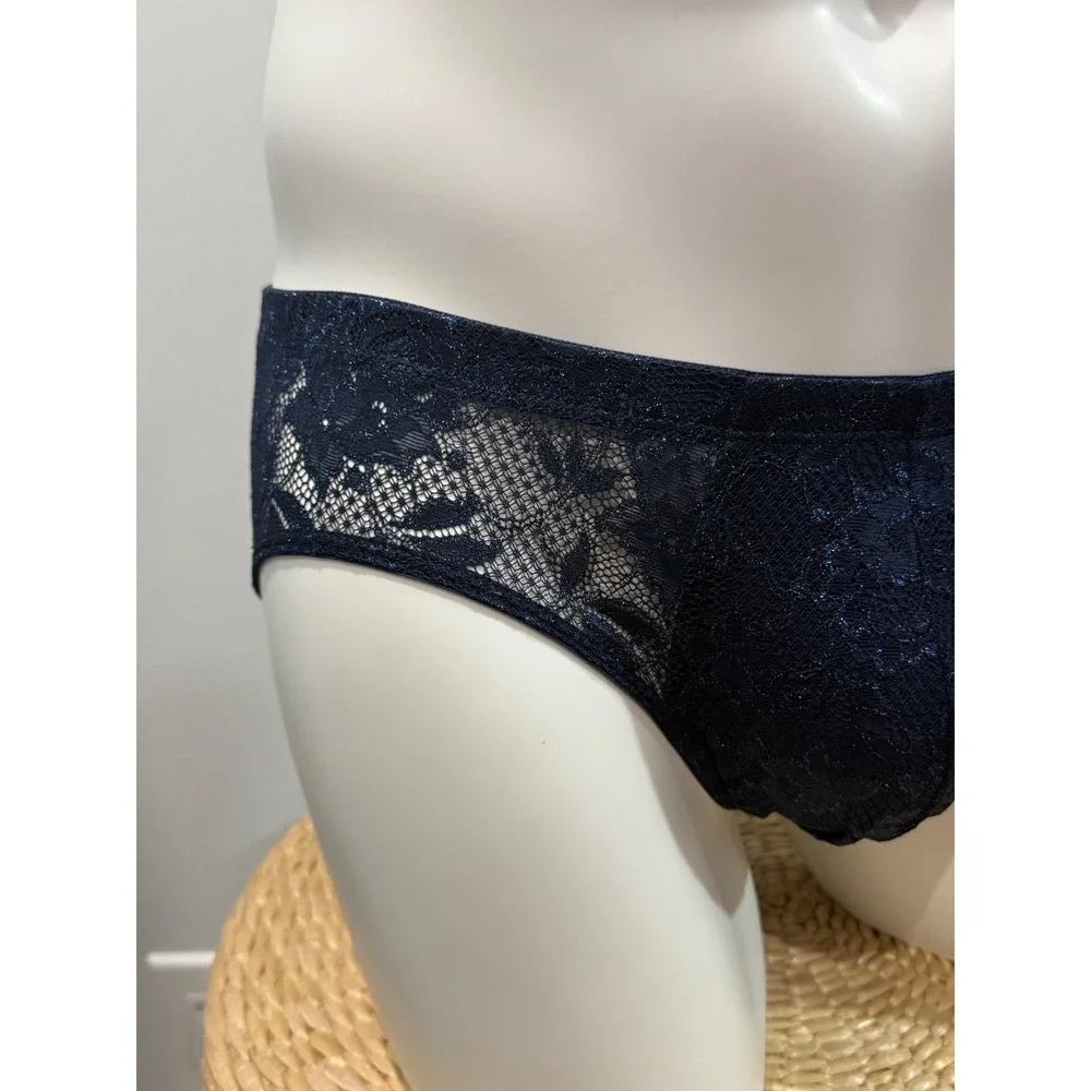Cosabella Never Say Never Metallic Comfort Micro Brief Men's Nocturnal Blue XL